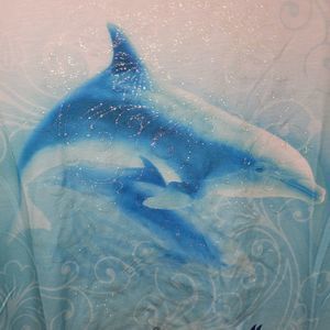 Sea World All Over Graphic Tee w/Sparkles Short Sleeve - Size 3XL